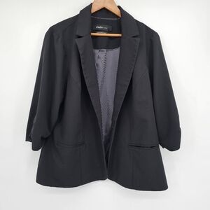 Torrid 1/4 Sleeve Black Light Weight Blazer Womens Size 2x